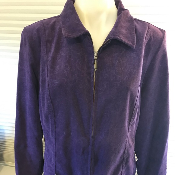 Christopher & Banks purple jacket large - Picture 8 of 8